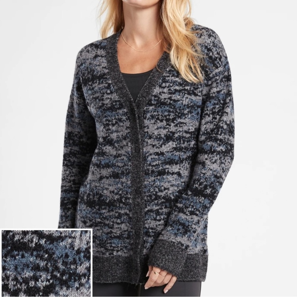 Athleta Westlake Textured Wool Cardigan—S